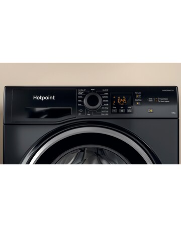 Hotpoint NSWM 1046 BS UK 10kg, 1400rpm, Washing Machine - Black