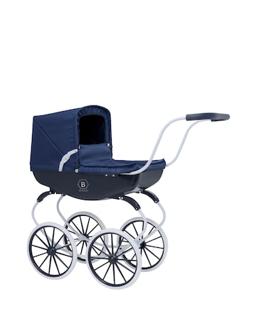 Bella Rosa Windsor Carriage Toy Pram - Navy