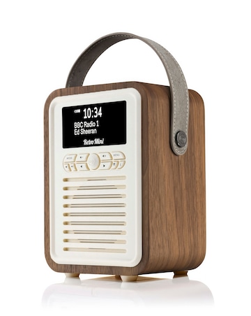 VQ Retro Mini DAB Radio - Walnut