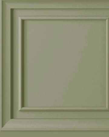Fresco Wood Panel Sage Green Wallpaper