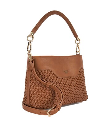 Dune Woven Top Handle Shoulder Bag