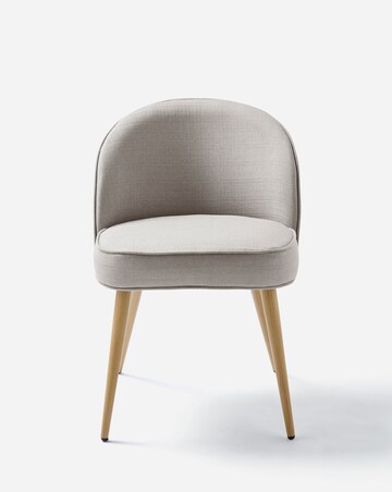 Oslo Round Dining Table with 4 Emilie Fabric Chairs