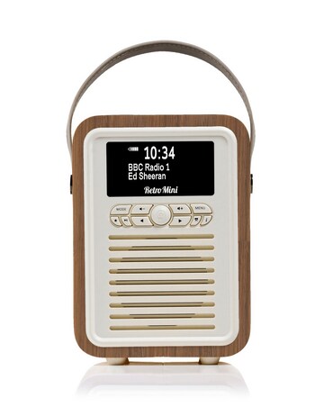 VQ Retro Mini DAB Radio - Walnut