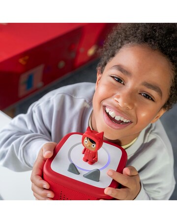 Toniebox 2 Sunset Red Starter Set and 2 Peppa Pig Audio Characters Bundle