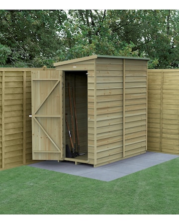 4LIFE Pent Shed 6x3 - Single Door - No Windows (Home Delivery)
