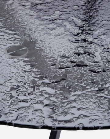 Colton Glass Dining Table with 4 Emilie Velvet Chairs