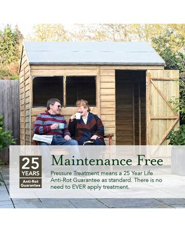 4LIFE Pent Shed 6x4 - Single Door - No Windows (Home Delivery)