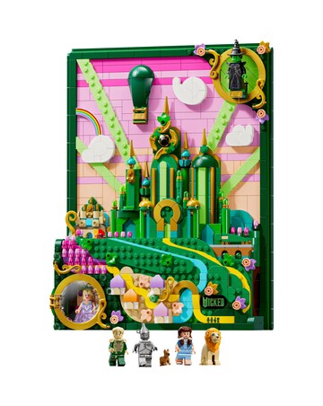 LEGO Wicked Emerald City Wall Art Aesthetic Fantasy Room Decor Gift 75685