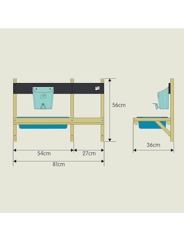 TP Deluxe Mud Kitchen Accessory to Playhouse