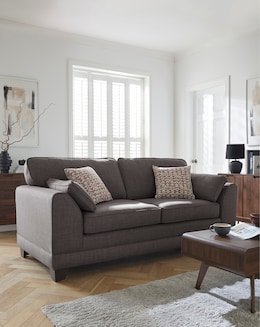 Hilliard Fabric 3 Seater Sofa