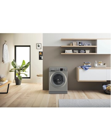 Hotpoint Anti-Stain NSWM 846 GG UK 8kg, 1400rpm Washing Machine - Graphite