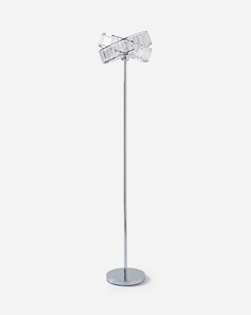 Juno Chrome & Acrylic Floor Lamp
