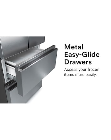 Hisense RF632N4WFE Fridge Freezer - Black E Rated