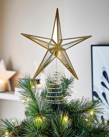 Gisela Graham Mirror Christmas Tree Topper