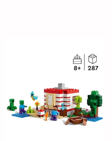LEGO Minecraft The TNT Jungle House Video Game Collectible Building Toy 21275