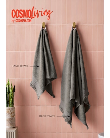Cosmo Textured Cotton Pack of 2 Towels