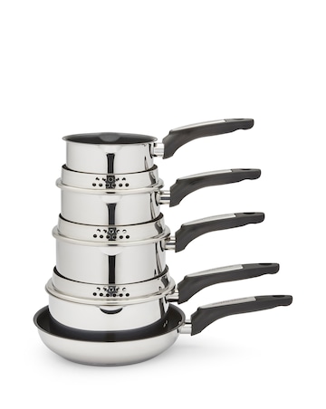 Morphy Richards Stainless Steel 5 Piece Pan Set