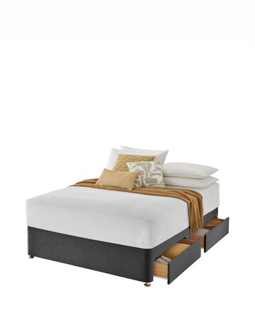 Silentnight Velvet 4 Drawer Divan Base Only