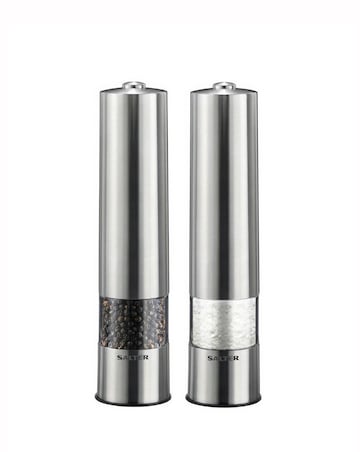 Salter Stainless Steel Electric Mill Set