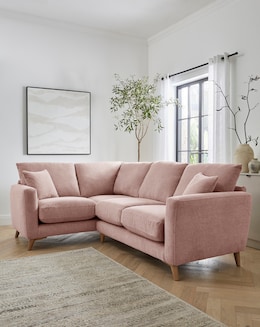 Beckett Chenille Left Hand Corner Sofa