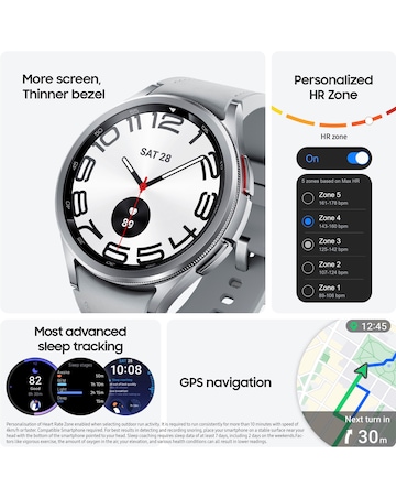 Samsung Galaxy Watch6 Classic 47mm BT - Silver