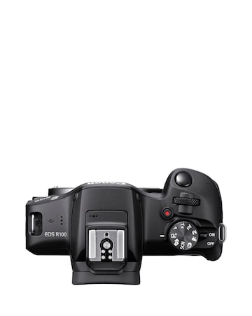 Canon EOS R100 APS-C Mirrorless Camera inc RF-S 18-45mm Lens - Black