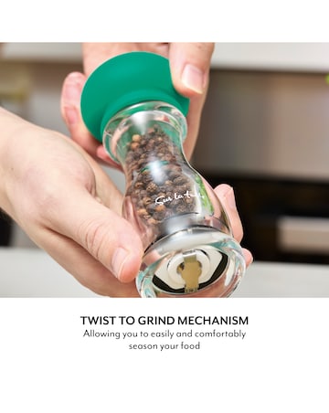 Sur La Table 2 Piece Salt & Pepper Mill Set Green