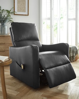 Lincoln Faux Leather Electric Recliner Armchair