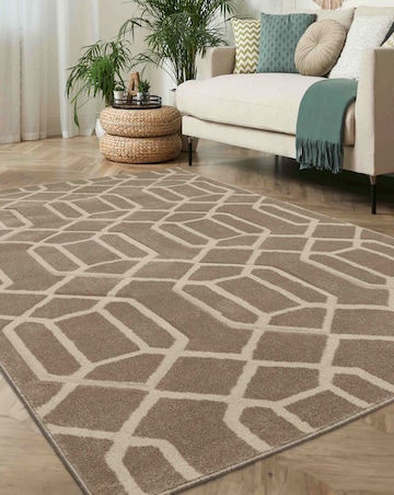 Newport Lattice Geometric Rug