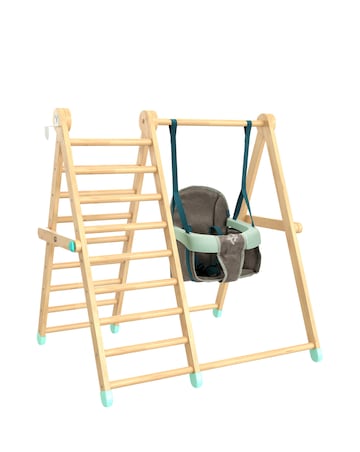 TP Active Tots Wooden Swing & Climb Frame