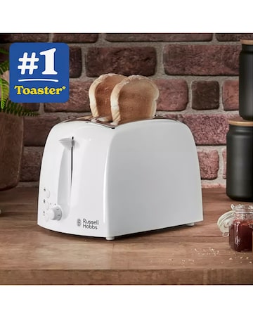 Russell Hobbs 21640 Textures White 2 Slice Toaster