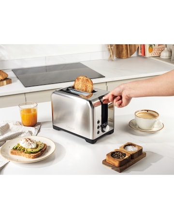 Salter Stainless Steel Kettle, Toaster and Microwave