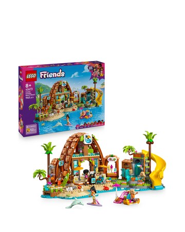 LEGO Friends Family Holiday Beach Resort Toy Building Set, Travel Playset 42673