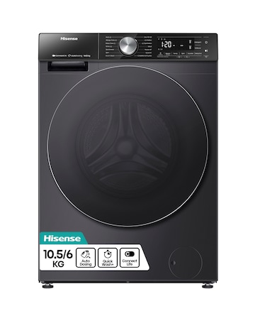 Hisense 5S Series WD5S1045BB 10.5KG Auto Dosing Freestanding Washer Dryer Black