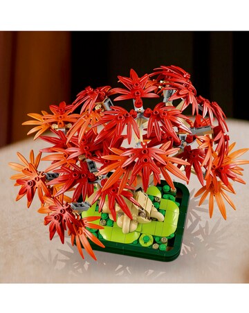 LEGO Botanicals Japanese Red Maple Bonsai Tree Plant Decor Building Kit 10348