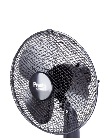 Tower 12 Inch Oscillating Black Desk Fan