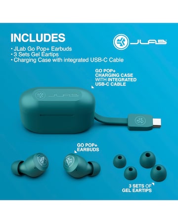 JLAB GO Air Pop True Wireless Earbuds - Teal