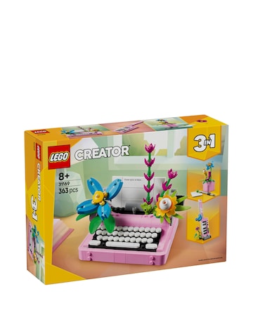 LEGO Creator 3in1 Typewriter with Flowers Toy Playset 31169