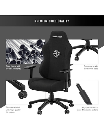 AndaSeat Phantom 3 Premium Gaming Chair - Black Fabric