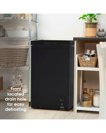 Abode A99CF0E1B Chest Freezer 99L - Black