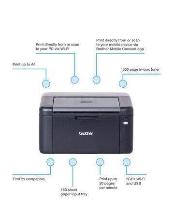 Brother HL-L1240W Compact Mono Wireless Laser Printer