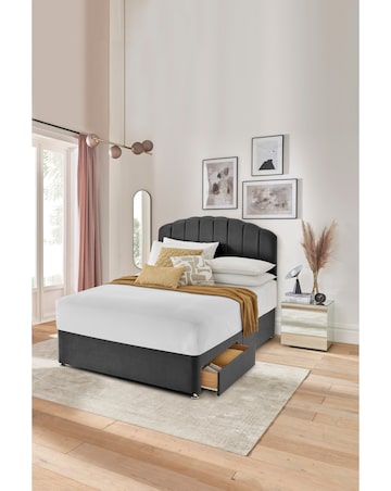 Silentnight Velvet 2 Drawer Divan Base Only