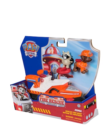 Paw Patrol Fire Rescue Vehicle Zuma with Rescue Fire Boat