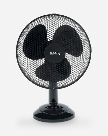 Beldray Black 12 Inch Oscillating Desk Fan