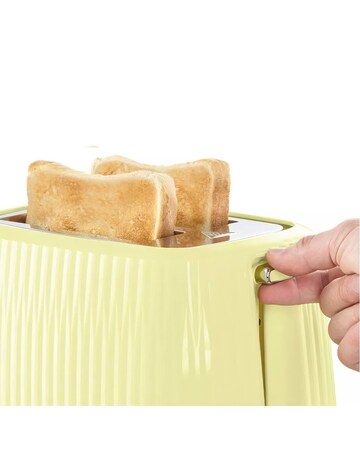 Russell Hobbs Eden Kettle and 2 Slice Toaster Lemon Bundle