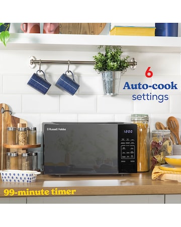 Russell Hobbs RHMT2005B 20L Black Touch Control Digital Microwave