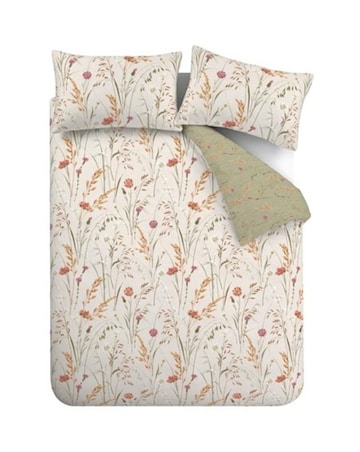 Catherine Lansfield Brushed Cotton Grasmere Floral Duvet Set