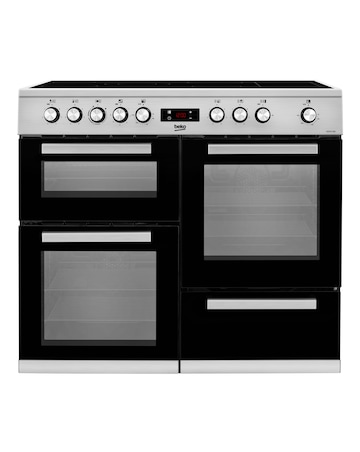 Beko KDVC100X 100cm Electric Double Oven Ceramic Hob - Stainless Steel