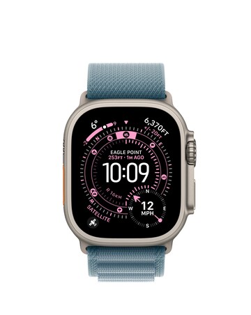 Apple Watch Ultra 3 GPS + Cellular 49mm Light Blue Alpine Loop - Large