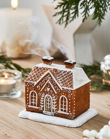Gingerbread House Incense Cone Burner